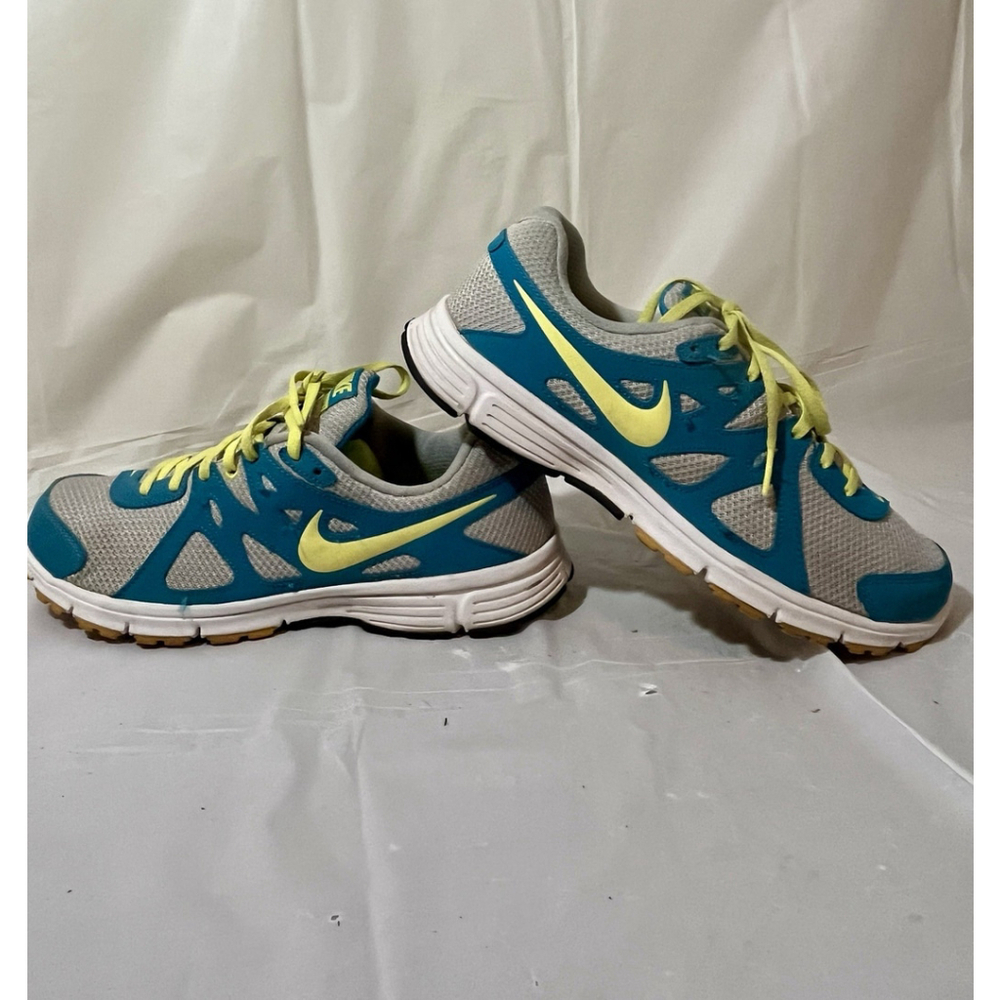 nike 554900-001 Revolution 2 Womens Athletic Shoes Running Size 10 Teal Gray